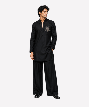 Jet Black Tree Kurta